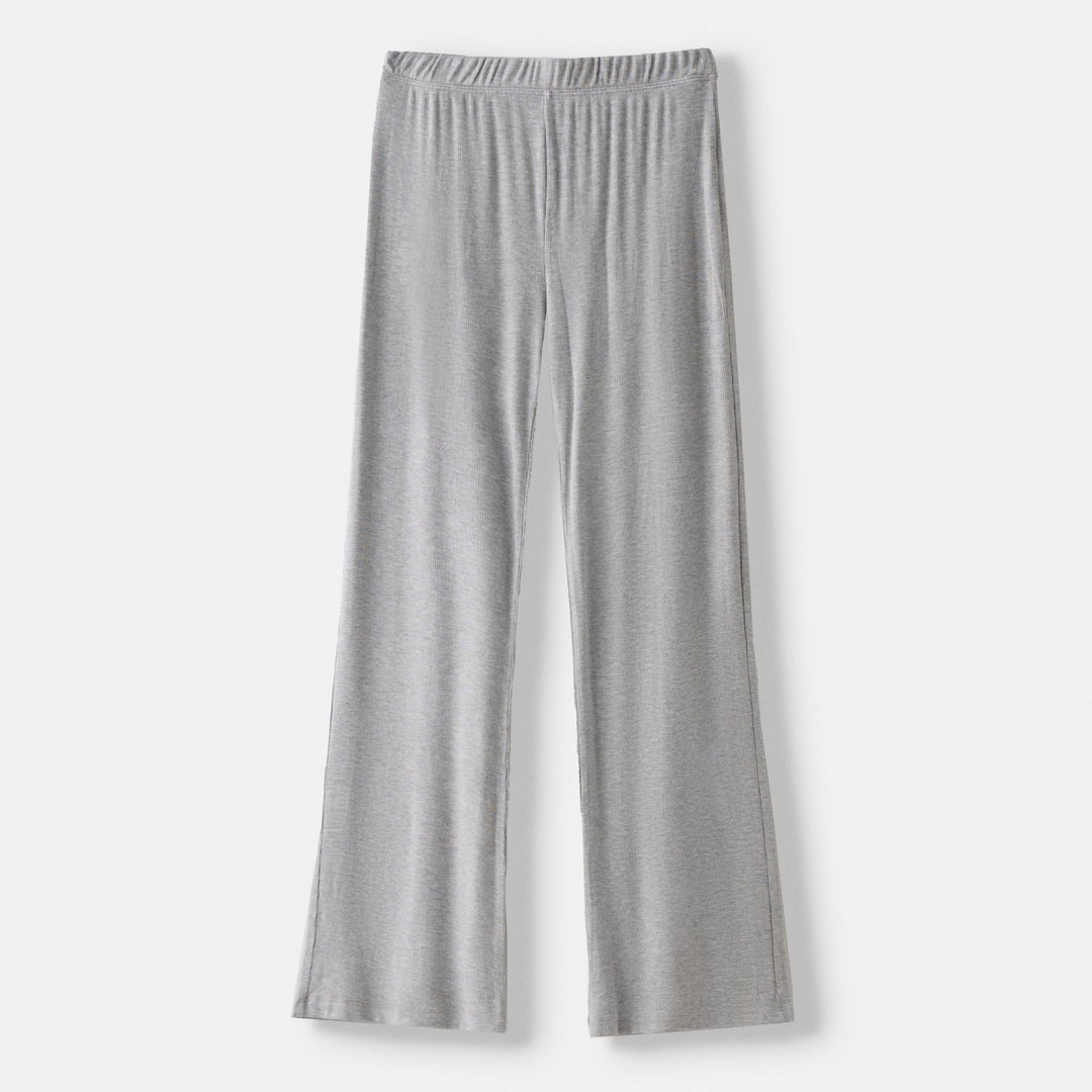 Moudda BERSHKA - Pantalon Droit en Maille Côtelée Fluide - Tunisie 1