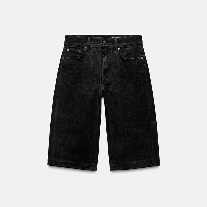 Moudda ZARA - Short jean noir flocké - Tunisie 1