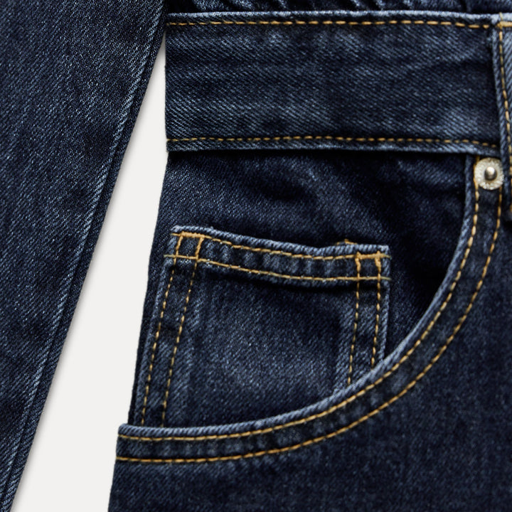 Moudda ZARA - Combinaison jean longue taille haute jambe large manches longues - Tunisie 3