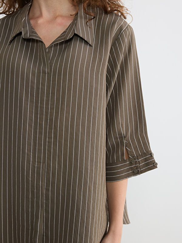 Moudda LC Waikiki - Chemisier (blouse) manches longues en tissu pour Femme - Tunisie 3