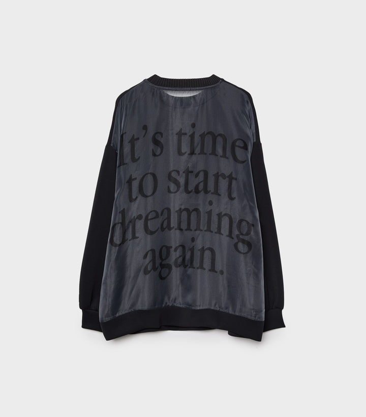 Moudda STRADIVARIUS - Sweat Bimatière Organza Texte dans le Dos - Tunisie 1