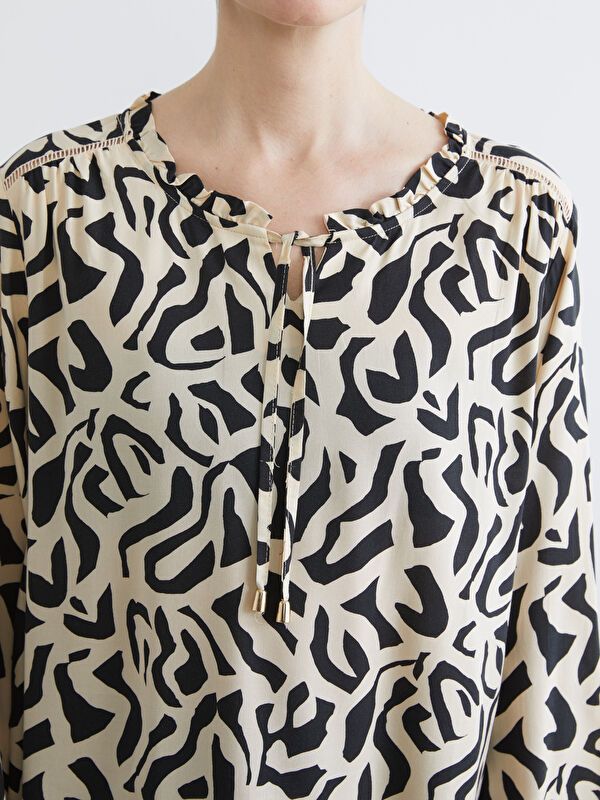 Moudda LC Waikiki - Chemisier (blouse) imprimé manches longues en tissu pour Femme - Tunisie 3