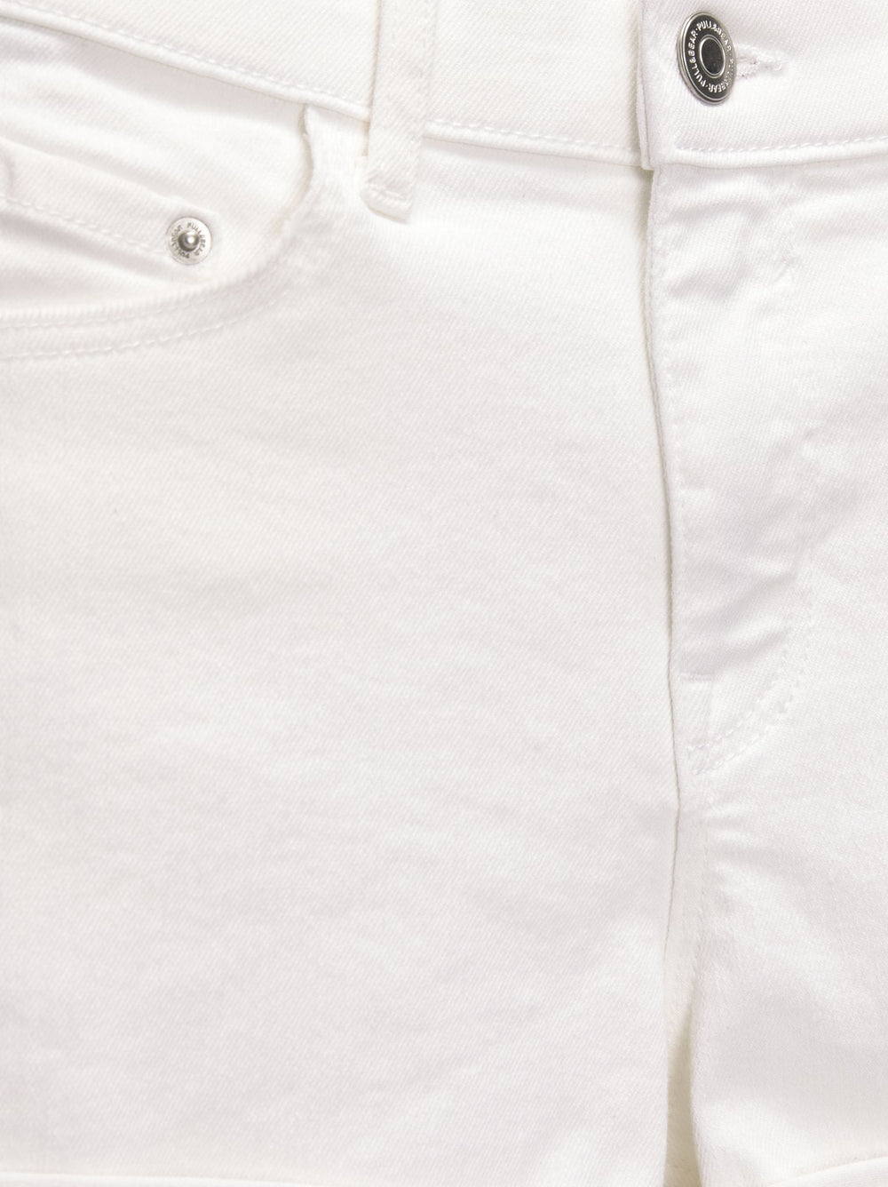 Moudda PULL & BEAR - Short Élastique Taille Moyenne Blanc - Tunisie 2