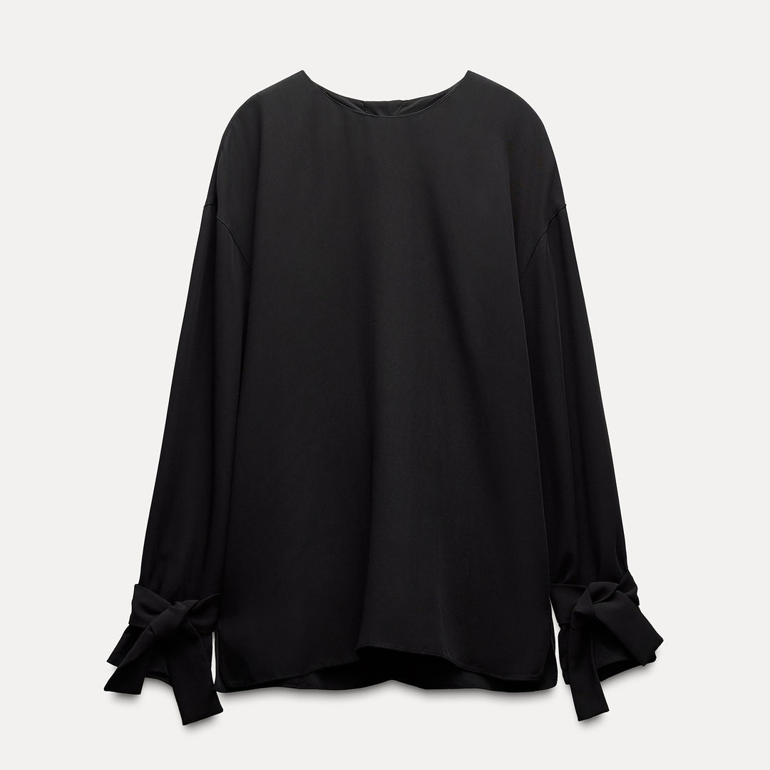 Moudda ZARA - Chemise tencel détail passant poignet et boutons dos - Tunisie 1