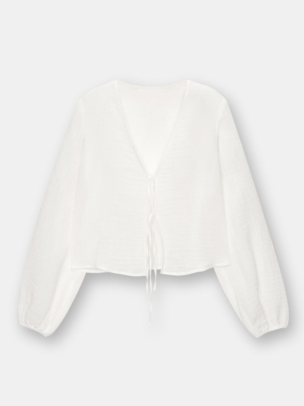 Moudda PULL & BEAR - Blouse Nœuds Manches Bouffantes - Tunisie 2