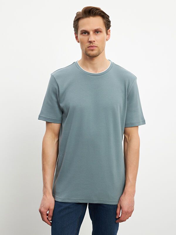 Moudda LC Waikiki - T-shirt basique col rond manches courtes en jersey pour Homme - Tunisie 1