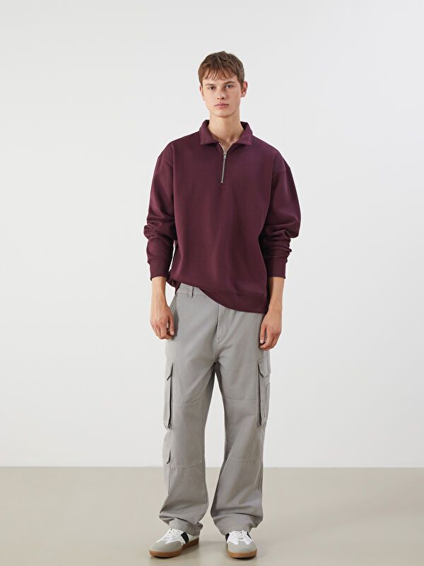 Moudda LC Waikiki - Sweatshirt en jersey Homme Bordeaux - Tunisie 2