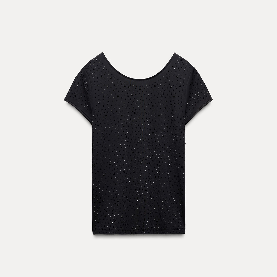 Moudda ZARA - Top en Polyamide à Strass - Tunisie 1