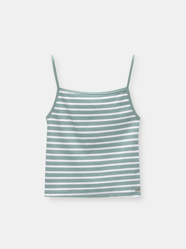 Moudda PULL & BEAR - Top Pacific Rayures Vert Eau - Tunisie 1