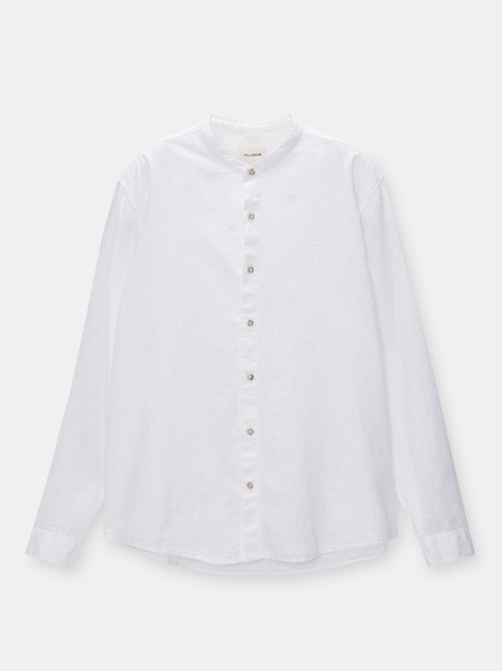Moudda PULL & BEAR - Chemise Manches Longues Basique Col Mao - Tunisie 2