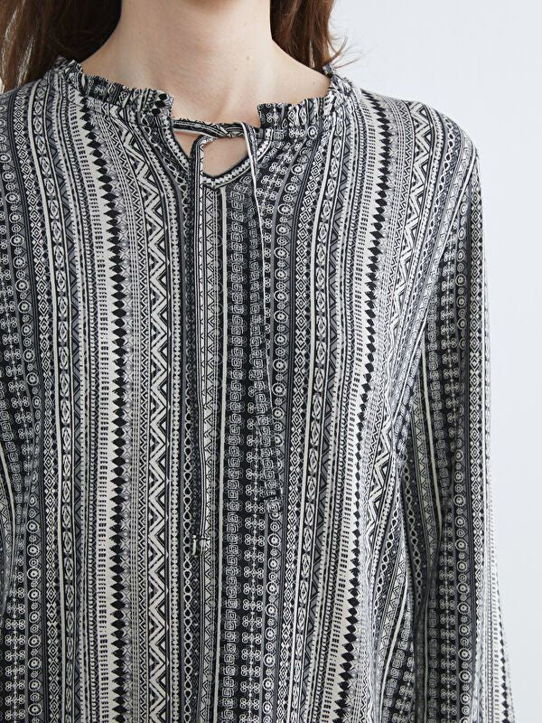 Moudda LC Waikiki - Body imprimé manches longues fin en jersey pour Femme - Tunisie 3