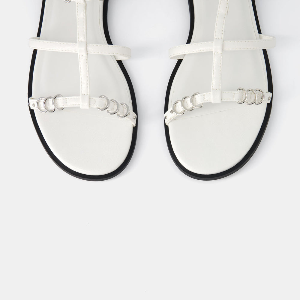 Moudda BERSHKA - Sandales plates avec détail - Tunisie 2
