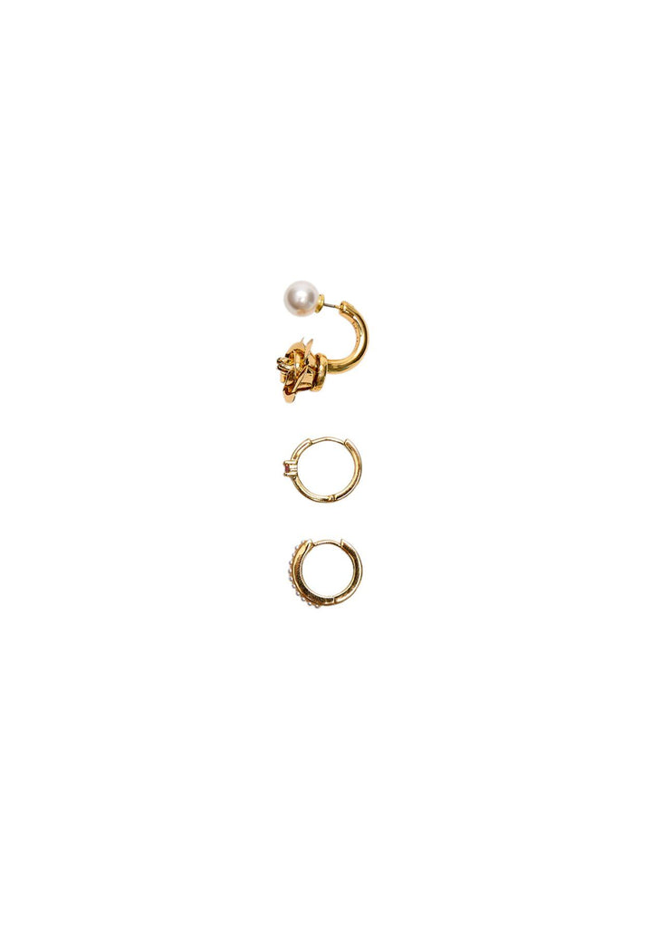 Moudda STRADIVARIUS - Lot de 3 Boucles d'Oreilles Desert Rose - Tunisie 1
