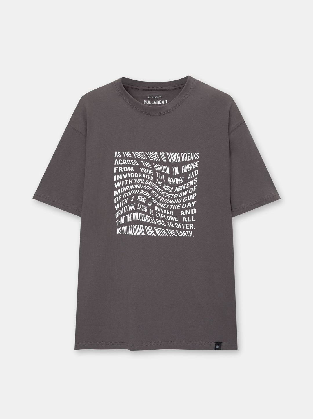 Moudda PULL & BEAR - T-Shirt Demi-Manches Wavy Text Collection - Tunisie 1