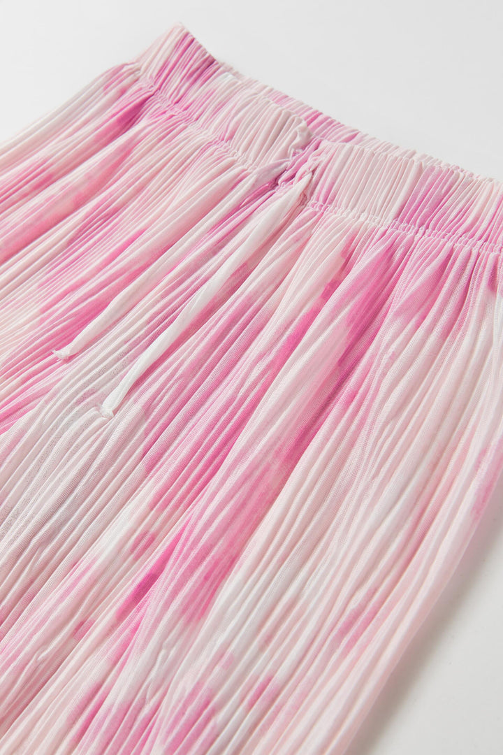 Pantalon Fille Plissé Tie Dye