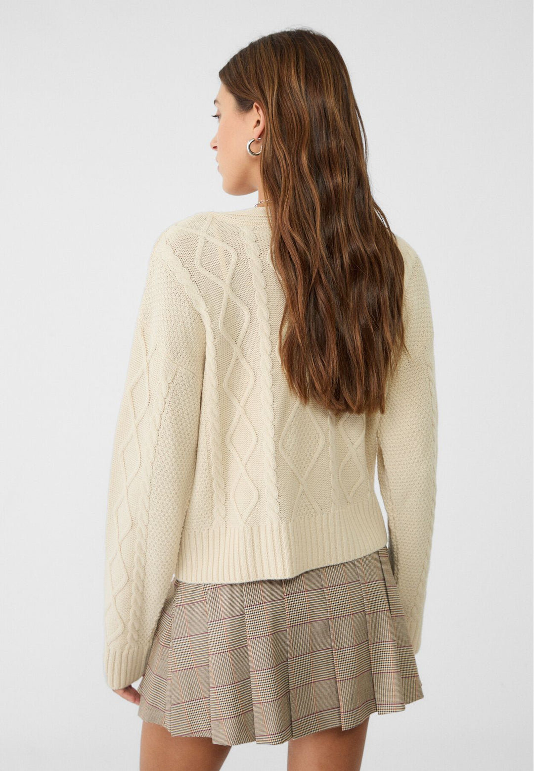 Moudda STRADIVARIUS - Cardigan en Maille à Tresses avec Nœuds - Tunisie 5