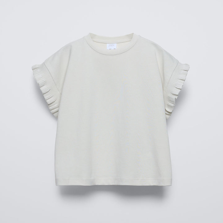 Moudda ZARA - T-shirt fille manches courtes, finitions (coloris 834) - Tunisie 2