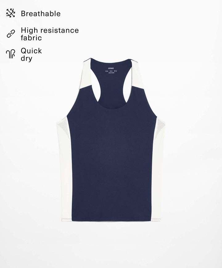 Moudda Oysho - T-Shirt Sans Manches Block - Tunisie 1