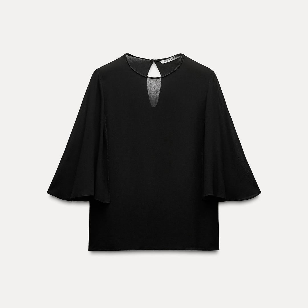 Moudda ZARA - Blouse Colette manches cape évasées - Tunisie 1