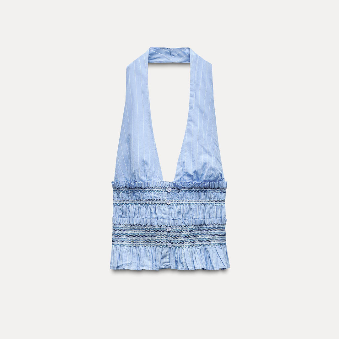 Moudda ZARA - Haut popeline bustier, taille élastique - Tunisie 1