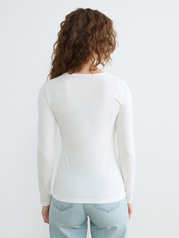 Moudda LC Waikiki - Body basique manches longues en jersey pour Femme - Tunisie 4