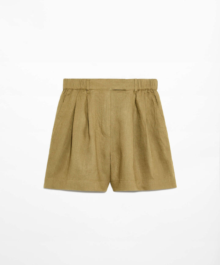 Moudda Oysho - Short 100% Lin Coupe Tailleur Taille Haute - Tunisie 7