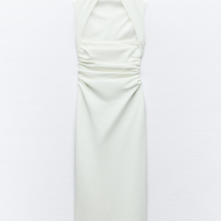Moudda ZARA - Robe mi-longue maille épaisse, coupe droite - Tunisie 1