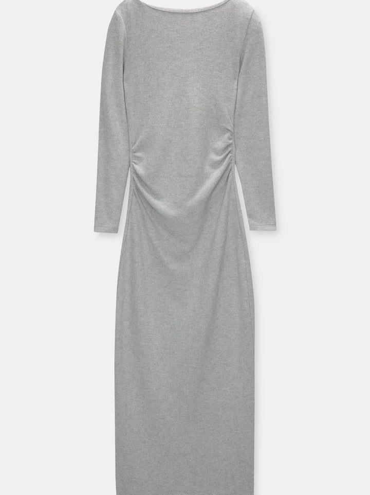 Moudda PULL & BEAR - Robe Midi Fronces Latérales Soft Touch En Ligne - Tunisie 3