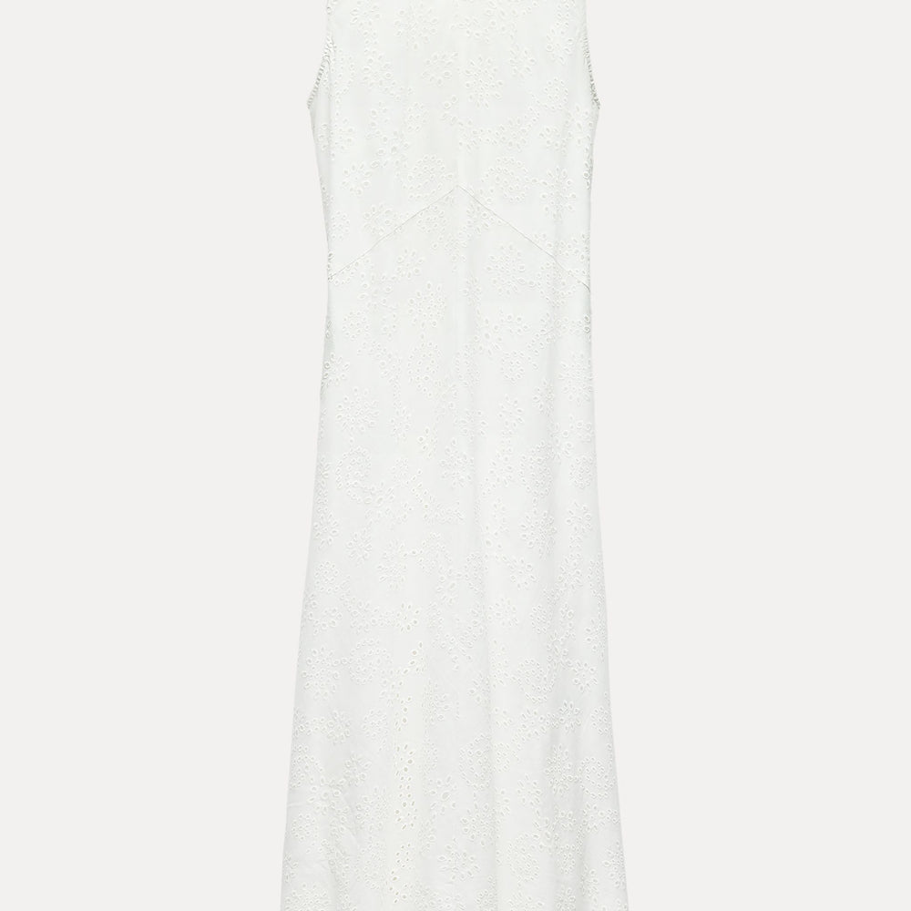 Moudda ZARA - Robe Midi Sans Manches Broderie Anglaise - Tunisie 2