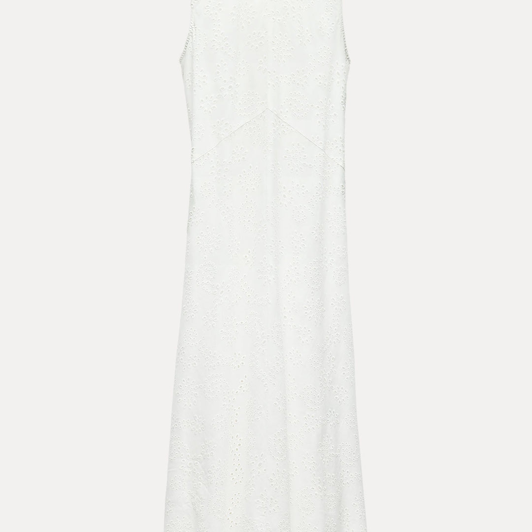 Moudda ZARA - Robe Midi Sans Manches Broderie Anglaise - Tunisie 2