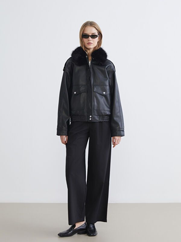 Moudda LC Waikiki - Manteau d'hiver en similicuir pour Femme - Tunisie 2