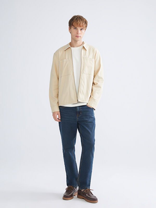Moudda LC Waikiki - Veste-chemise tissée Homme Beige - Tunisie 2