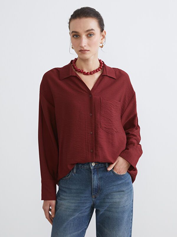 Moudda LC Waikiki - Chemise manches longues en tissu maternité pour Femme - Tunisie 1