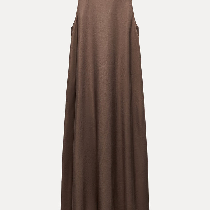 Moudda ZARA - Robe mi-longue fluide manches courtes col rond volume - Tunisie 1