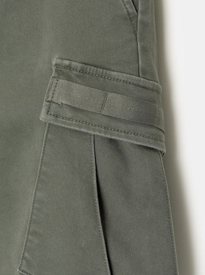 Moudda PULL & BEAR - Bermuda Cargo Devant Poche Soft Knit Basique - Tunisie 3