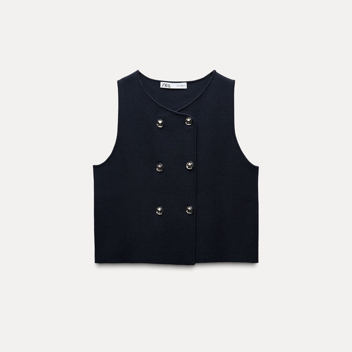Moudda ZARA - Gilet double boutonnage, qualité piqué - Tunisie 2