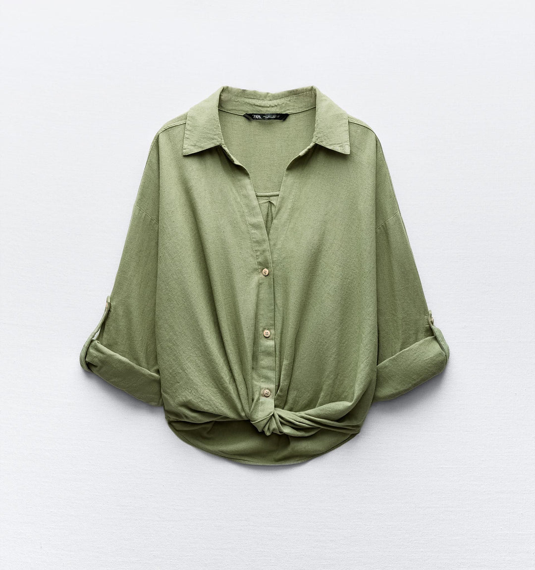 Moudda ZARA - Chemise nœud lin/viscose passant manche - Tunisie 2