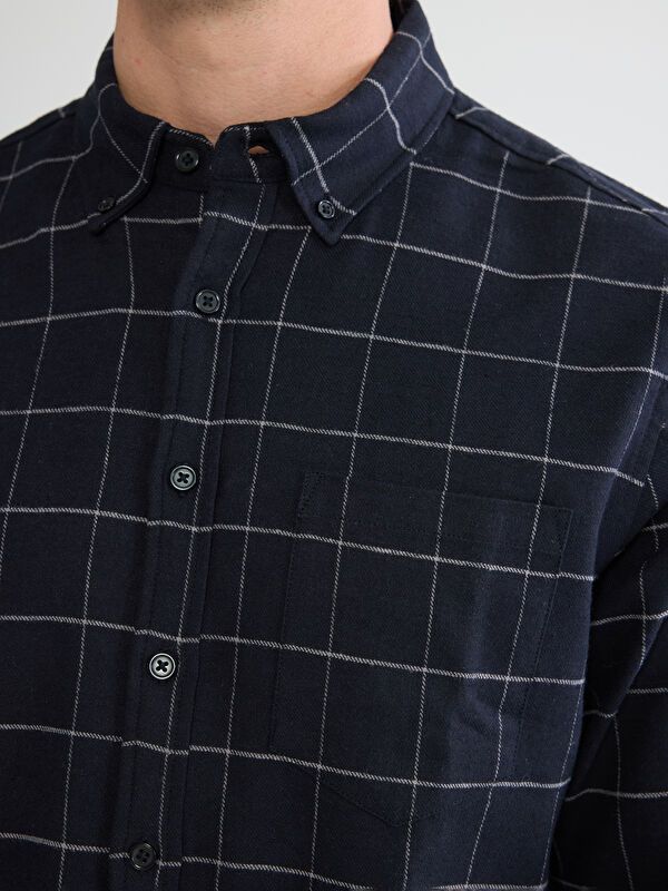 Moudda LC Waikiki - Chemise à carreaux manches longues en tissu pour Homme - Tunisie 3