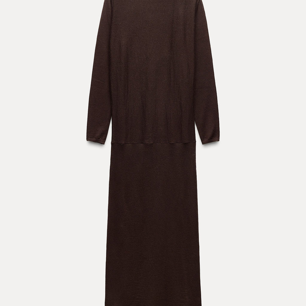 Moudda ZARA - Robe en laine peignée RWS, taille drapée - Tunisie 2