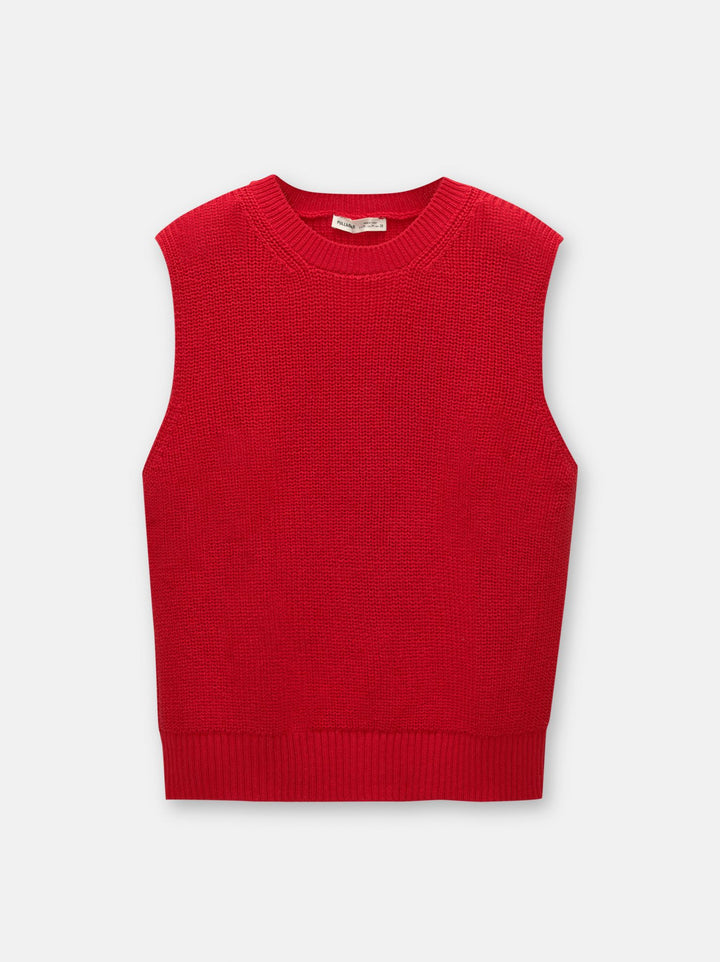 Moudda PULL & BEAR - Gilet Perlé Bloc Rouge - Tunisie 2