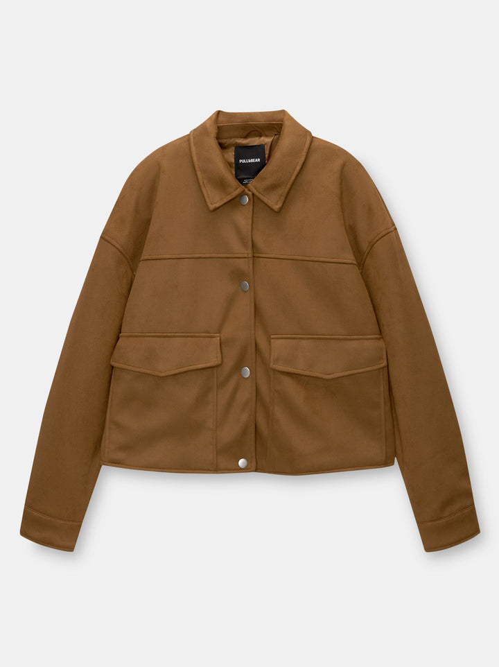 Moudda PULL & BEAR - Veste Suede Poches Plastron - Tunisie 1
