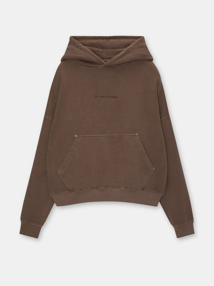 Moudda PULL & BEAR - Sweat à Capuche Lavé Brodé avec Snaps Distressed - Tunisie 3