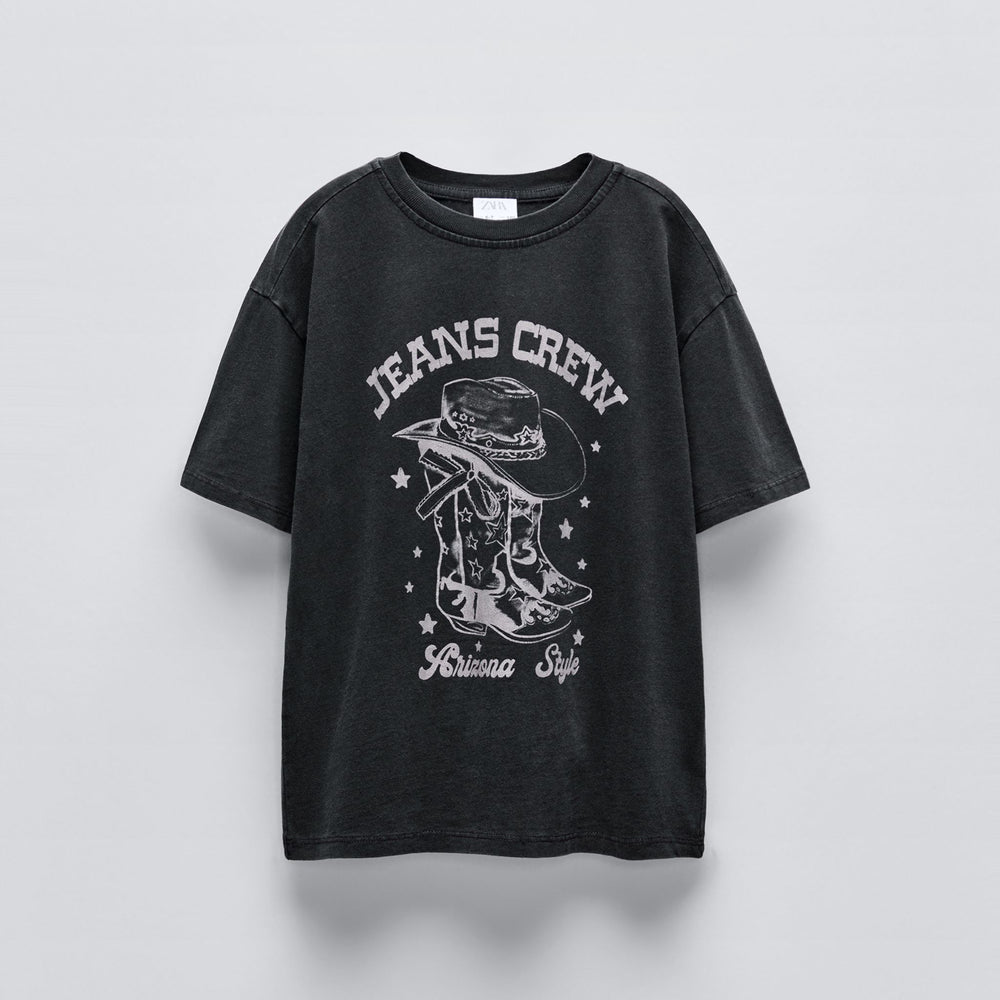 Moudda ZARA - T-shirt imprimé bottes cowboy - Tunisie 2