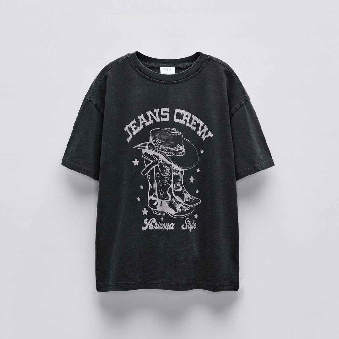 Moudda ZARA - T-shirt imprimé bottes cowboy - Tunisie 2