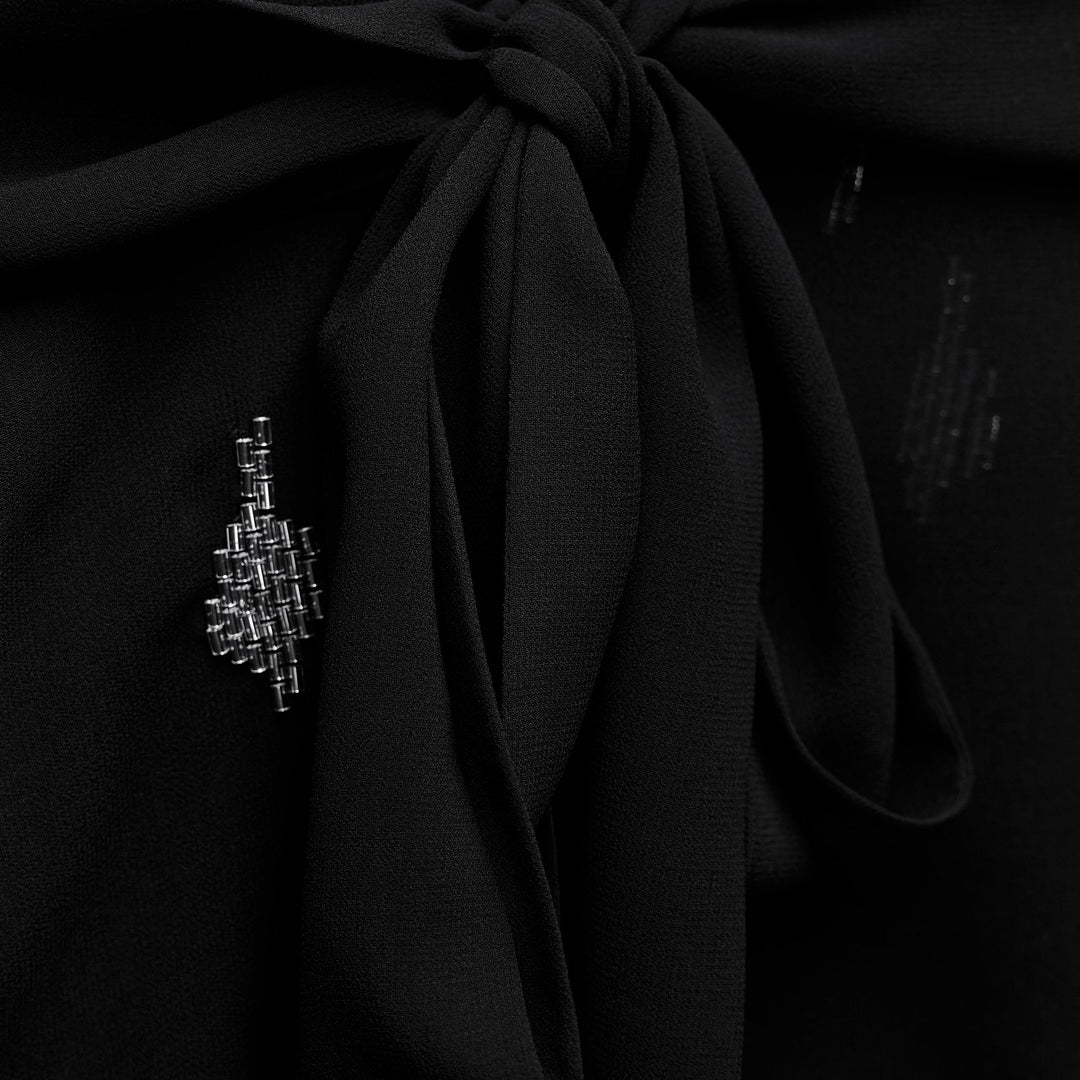 Moudda ZARA - Chemise col en V strass croisée - Tunisie 4