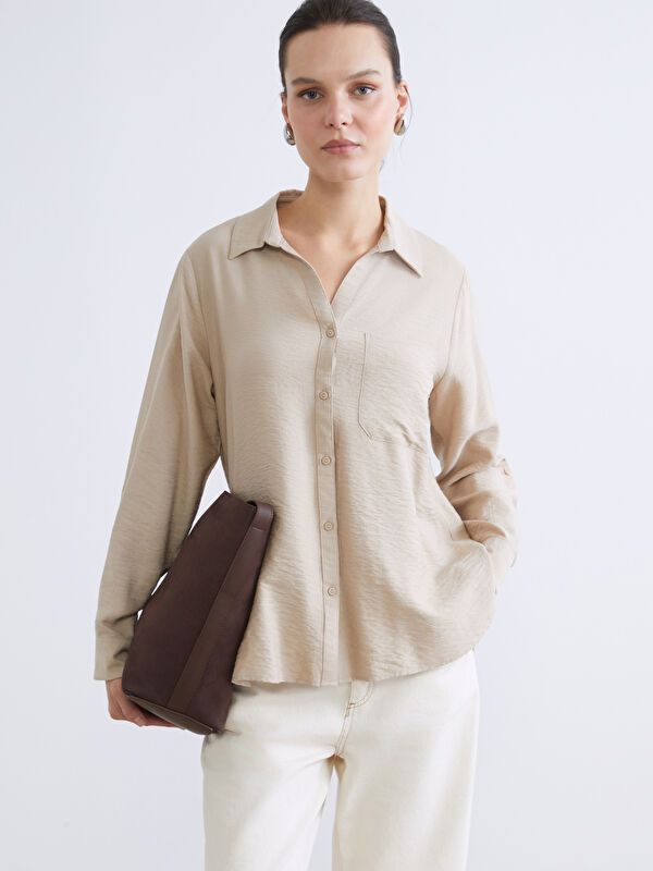 Moudda LC Waikiki - Chemise manches longues en tissu pour Femme - Tunisie 1