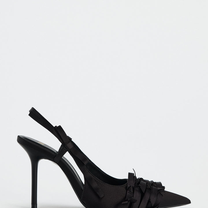 Moudda ZARA - Chaussures talon sans arrière multi-nœuds satin - Tunisie 2