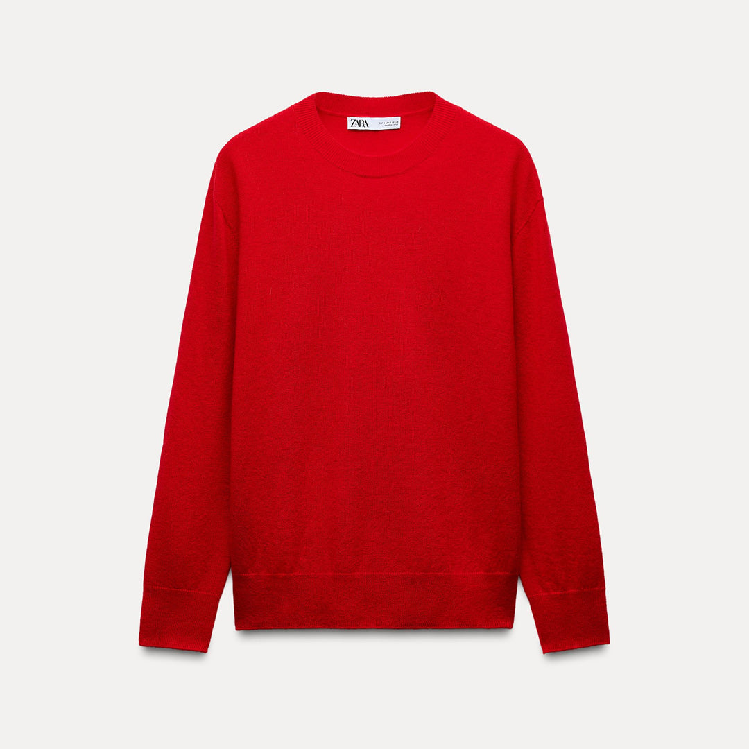 Moudda ZARA - Pull col droit 100% laine extra-douce seamless RWS - Tunisie 1