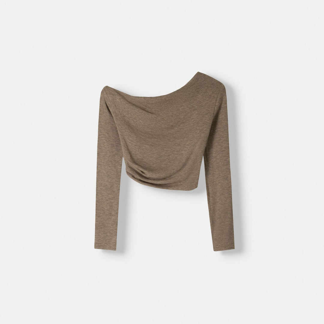 Moudda BERSHKA - Top Asymétrique à Plis Latéraux - Tunisie 1