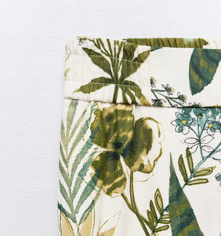 Moudda ZARA - Pantalon imprimé motif tropical - Tunisie 1